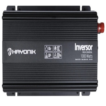 Inversor de Onda Senoidal 1000W 12VDC/220V + USB - HAYONIK